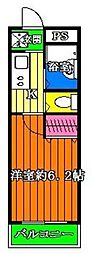 フォルテシモ 1Kの間取図画像