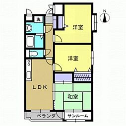 メゾン・グランデ 3階3DKの間取り