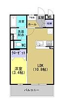 ペジーブル 2C ｜ 熊本県天草市浄南町（賃貸マンション1LDK・2階・36.10㎡） その2