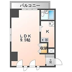 シャトル中野 1Kの間取図画像
