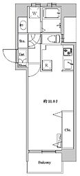 FLEURM ワンルームの間取図画像