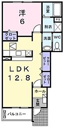 シュティルオスト 1LDKの間取図画像
