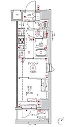 クレイシアIDZ川崎ザ・テラス 2Kの間取図画像