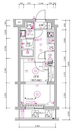 スプレスター新江古田 1Kの間取図画像