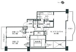 ガーデンハイツ小平1番館 3LDKの間取図画像