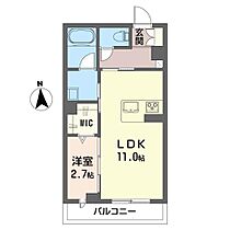 クレストウッドIII 00103 ｜ 栃木県佐野市寺中町2418-1（賃貸アパート1LDK・1階・36.27㎡） その2