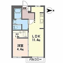 フレグランス梨花 103 ｜ 福島県郡山市八山田７丁目144（賃貸アパート1LDK・1階・40.00㎡） その2