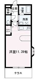 ミルセルバ ワンルームの間取図画像
