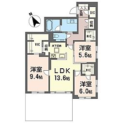ニゲラパレス 3LDKの間取図画像