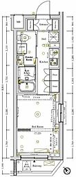 AXAS西巣鴨 1Kの間取図画像