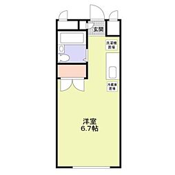 エステートピア恵 1Kの間取図画像