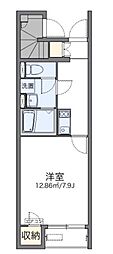 レオネクストブエノエスパシオ 1Kの間取図画像