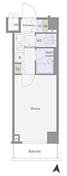 ルーブル西蒲田 1Kの間取図画像