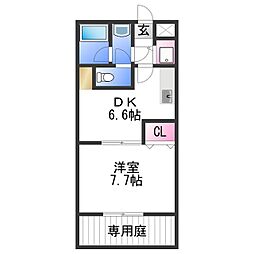 間取図画像 1DK