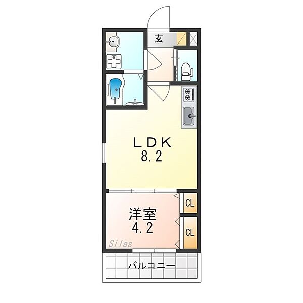 プライムコート伏見醍醐 ｜京都府京都市伏見区醍醐東合場町(賃貸アパート1LDK・3階・30.64㎡)の写真 その2