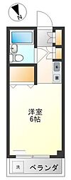 倉林マンション ワンルームの間取図画像