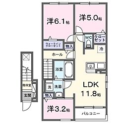 グランデ・ヴェリタ 3LDKの間取図画像