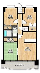 リバーサイド波多江 3LDKの間取図画像
