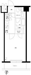 ルーブル清澄白河参番館 1Kの間取図画像