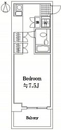 アプローズ西大島 ワンルームの間取図画像