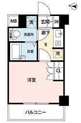 RAGIOSシナガワ 1Kの間取図画像