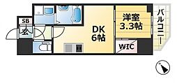 セレニテ神戸元町クレア 1DKの間取図画像