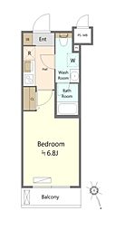 SHOKEN Residence横浜鶴見II 4階1Kの間取り