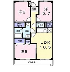 ラルジュウエスト 4階