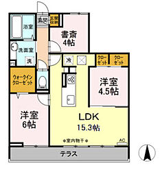 アーリントンハイツ5 2SLDKの間取図画像