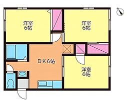 なかりんハイム 3DKの間取図画像