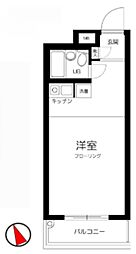 グランドコート駒込 ワンルームの間取図画像