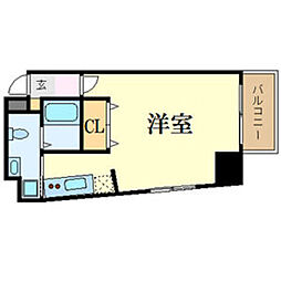 プライムス堺駅前フェニックス通り 1Kの間取図画像
