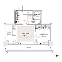 OIMACHI TRACKS RESIDENCE 1LDKの間取図画像