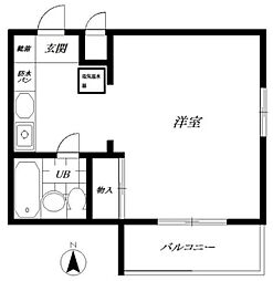 メゾン・ド・マルグリット 1Kの間取図画像