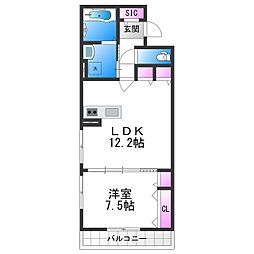 CASA PINO SOLO 1LDKの間取図画像