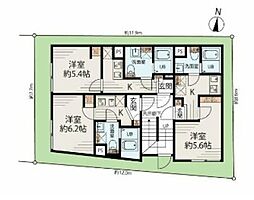 メゾンアッシュ大山 1Kの間取図画像