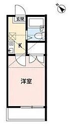 b'CASA鶴ヶ島若葉re-born 1Kの間取図画像