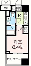 メインステージ江戸川橋3 1Kの間取図画像