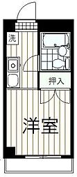サンヒルズ大塚 1Kの間取図画像