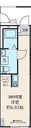Realiser ワンルームの間取図画像