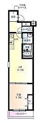 フジパレス吹田岸部 1LDKの間取図画像