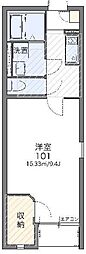LEONEXTウィル柏たなか 1Kの間取図画像