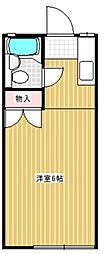 SKコーポ ワンルームの間取図画像