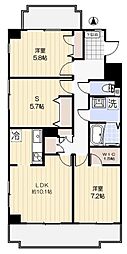コロニァ・ハウス 2SLDKの間取図画像
