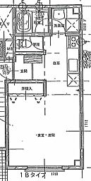 パークサイド ワンルームの間取図画像