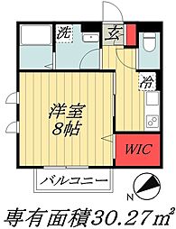 ラルゴ新浦安 1Kの間取図画像