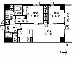 LABELJOUR錦糸町 2LDKの間取図画像