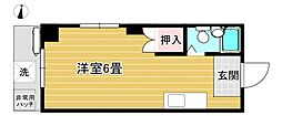 シャインハイム獨協大学前 ワンルームの間取図画像