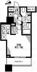 シティタワー横濱 1Kの間取図画像