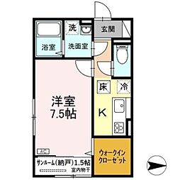 インサイドモート 1SKの間取図画像